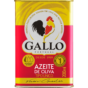 AZEITE OLIVA GALLO LT 200ML TIPO UNICO